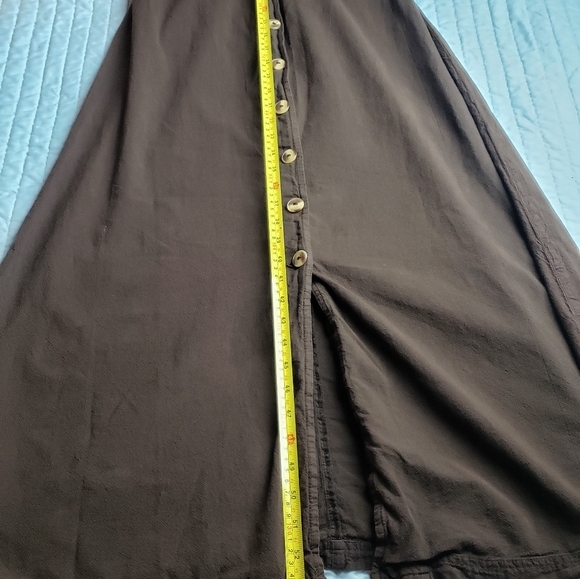 Vintage Magic Mountain Button-up Sleeveless Maxi Dress in Brown - Picture 6 of 9